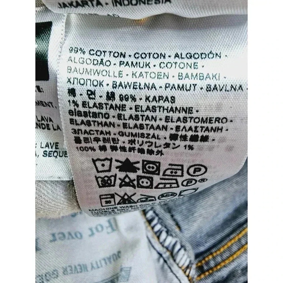 Levi's Size 30X32 Men's 505 Blue Denim 5 Pocket Logo Tag Jeans - Picture 5 of 13